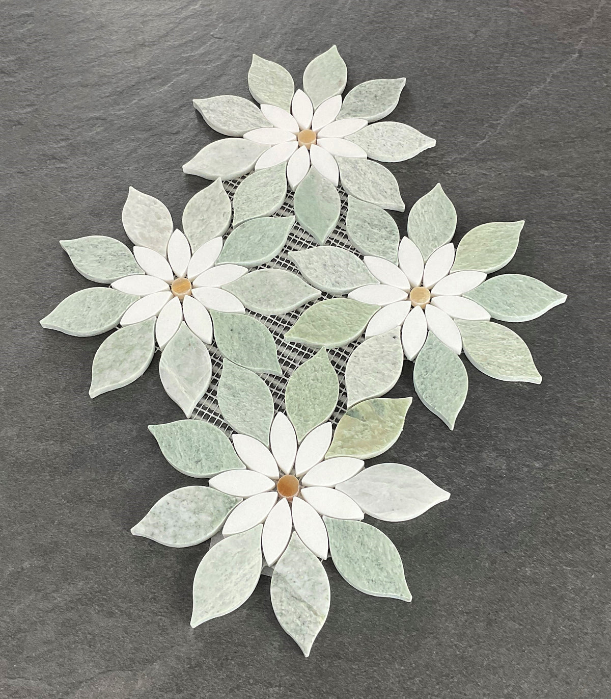 Large Daisy Flower Pattern– Mosaic Studio Inc