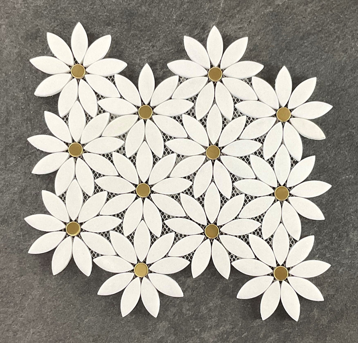 Daisy Marble Pattern– Mosaic Studio Inc