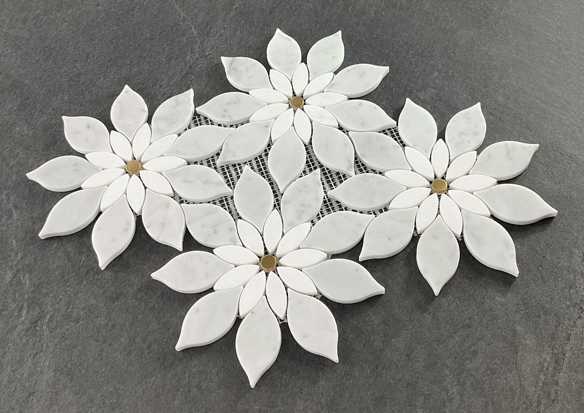 Large Daisy Flower Pattern– Mosaic Studio Inc