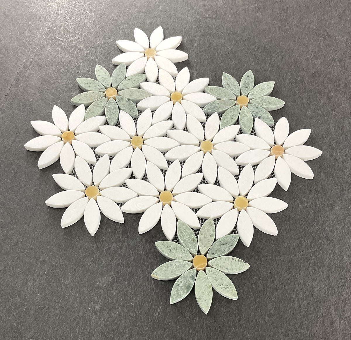 Daisy Marble Pattern– Mosaic Studio Inc